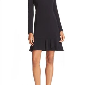 Black Tory Burch Foster ruffle hem dress